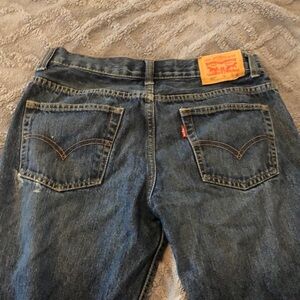 Levi’s 505 regular blue jeans 14 husky 33, wide 28 long